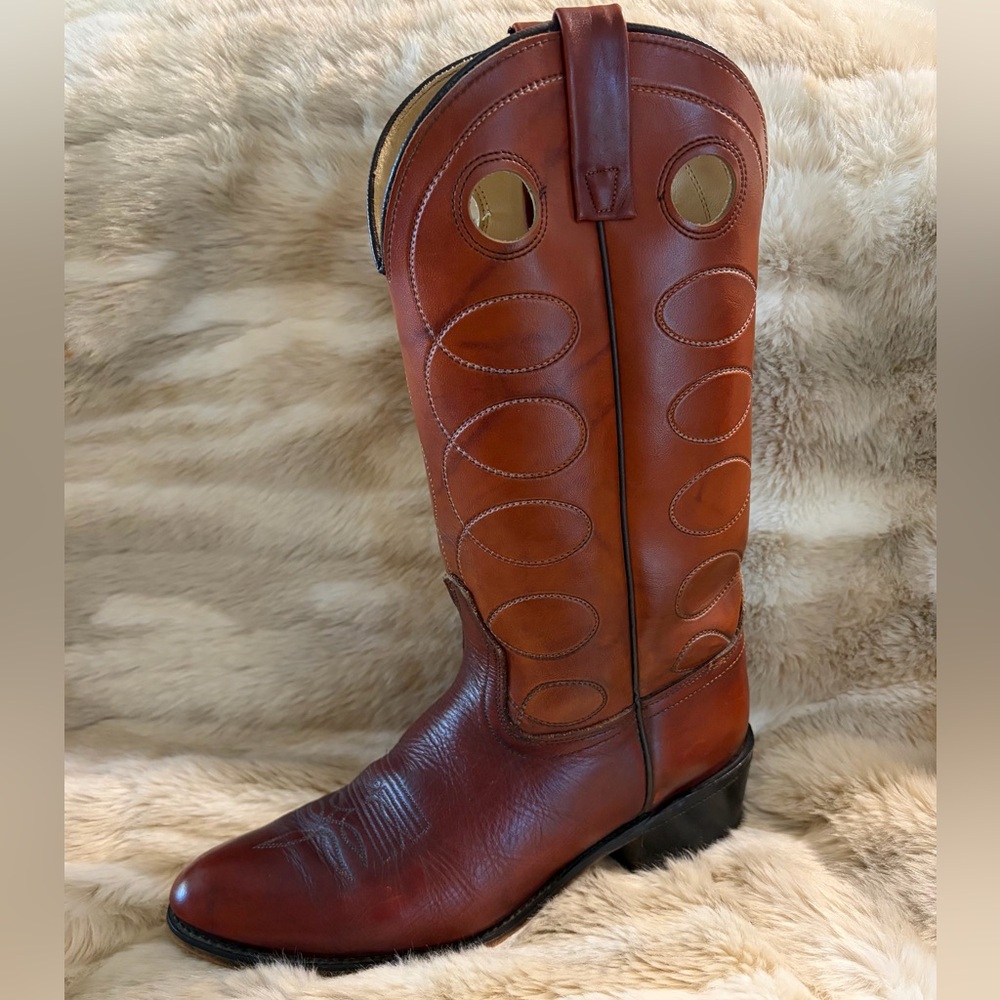 Vintage Acme Buckaroo Brown Leather Western Cowboy Boots